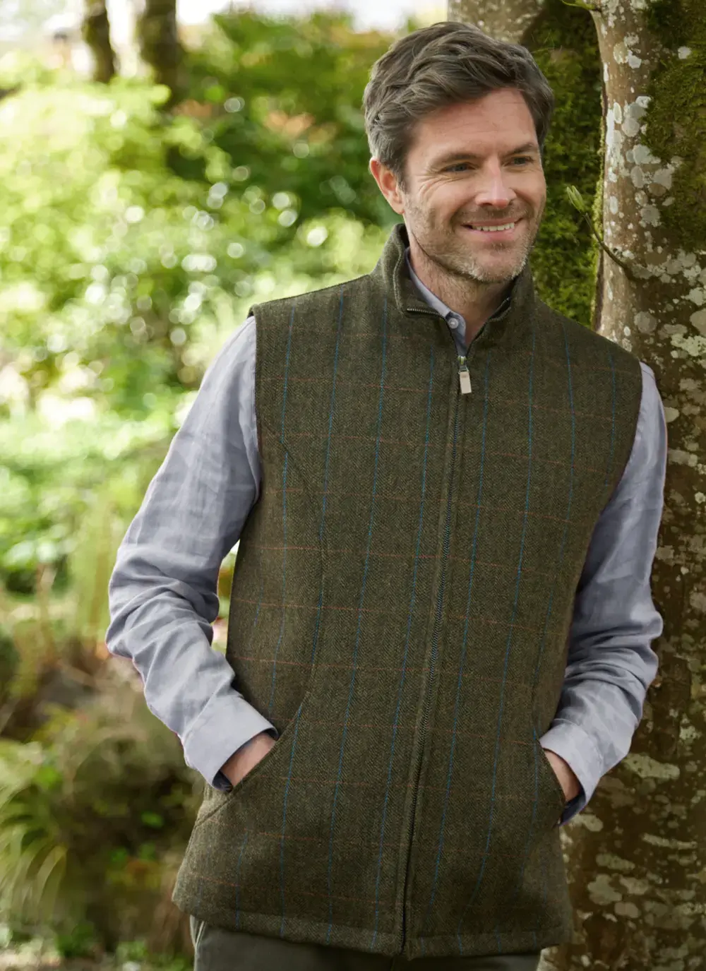 James Overcheck Tweed Gilet